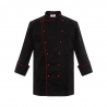 unisex black(red hem) coat 